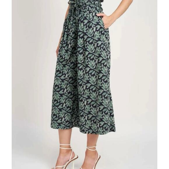 EN SAISON NWT Women's Large Dayana The Jungle Pant Cotton Wide Leg Vacation - Picture 1 of 16